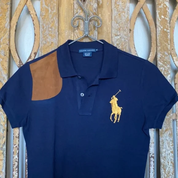 RL BLUE LABEL Blue Polo Leather Patch - Picture 2 of 5